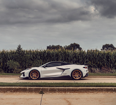 Фото дисков Vossen EVO-3R на Chevrolet Corvette C8