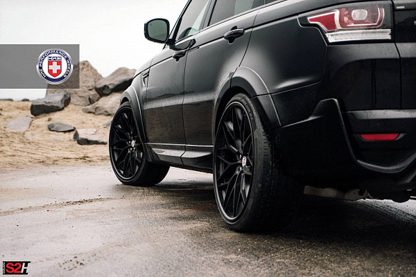 Фото дисков HRE S200H Черный сатин на Range Rover Sport II