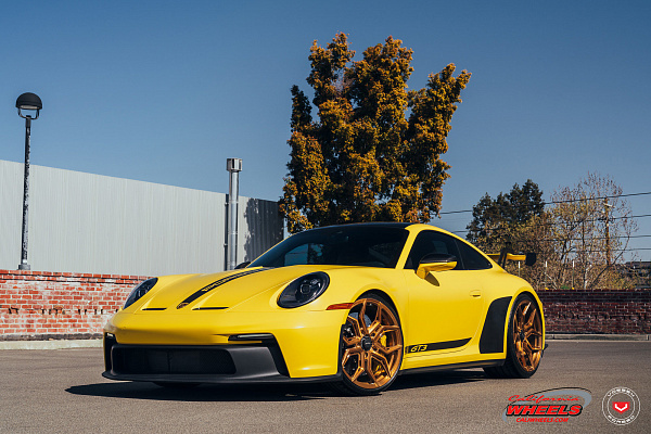 Фото дисков Vossen EVO-3R Глянцевая медь на Porsche 911 VIII