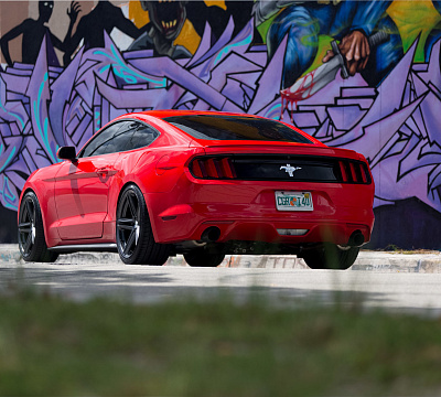 Фото дисков Vossen VFS-5 на Ford Mustang VI