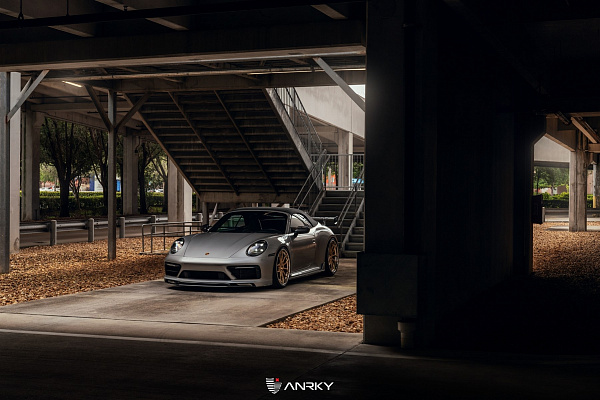 Фото дисков Anrky AN31 Сатиновое золото на Porsche 911 VIII