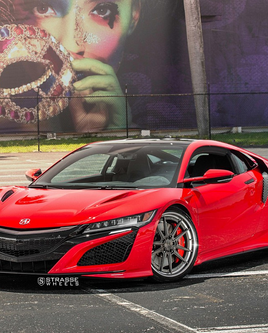 Фото дисков SV1 Deep Concave FS Сатиновый темный лак на Acura NSX II