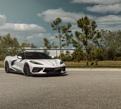 Фото дисков Vossen HF-7 на Chevrolet Corvette C8