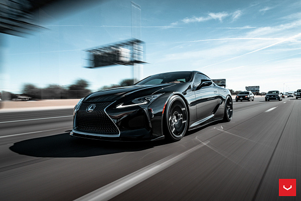Фото дисков Vossen HF-2 Черный глянец на Lexus LC 500