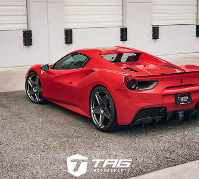 Фото дисков HRE 505M на Ferrari 488