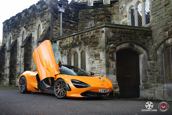 Фото дисков Vossen S17-01 Глянцевый темный лак на McLaren 720S
