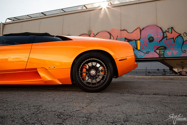 Фото дисков HRE 303 Черный сатин на Lamborghini Murcielago