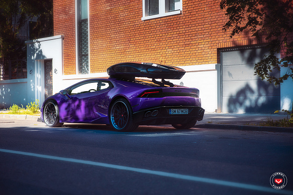 Фото дисков Vossen S17-01 (3-Piece) Черный сатин на Lamborghini Huracan