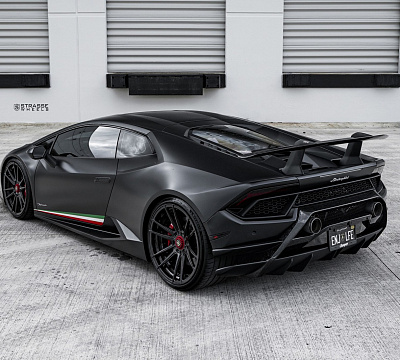 Фото дисков Strasse Wheels SV12 Deep Concave Duoblock на Lamborghini Huracan
