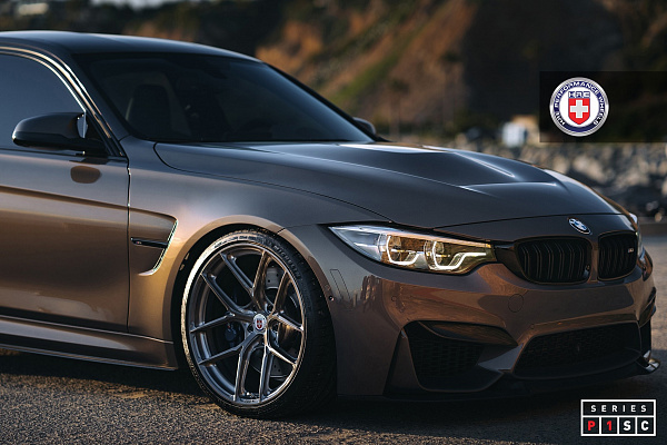 Фото дисков HRE P101SC Глянцевый темный лак на BMW 3/M3 (F3x/F80)