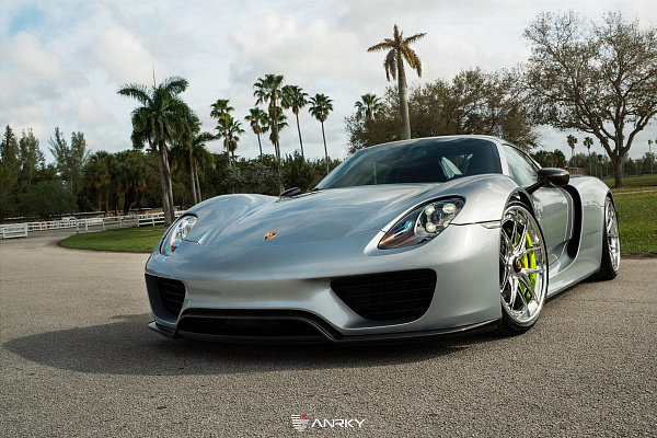 Фото дисков Anrky XR-301 Полированный лак на Porsche 918 Spyder