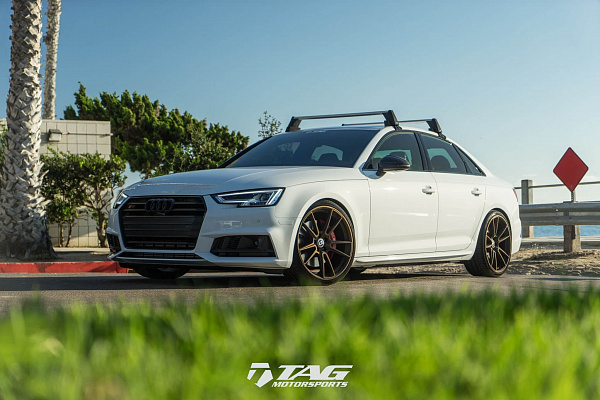 Фото дисков HRE FF04 Сатиновое темное золото на Audi A/S/RS 4 (B9)