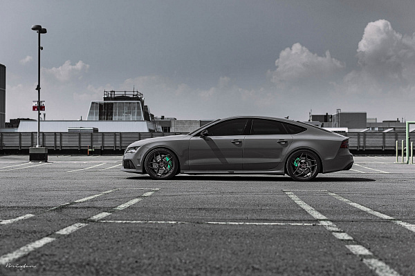 Фото дисков Brixton Forged PF5 Глянцевый темный лак на Audi A/RS 7 (4G)