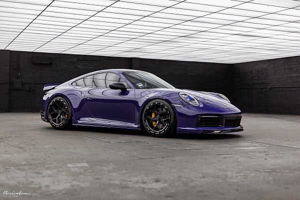 Фото дисков Brixton Forged PF7 Aerotech Черный сатин на Porsche 911 VIII