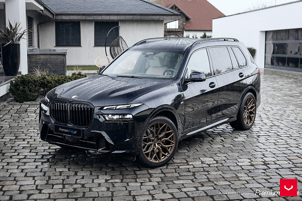 Фото дисков Vossen HF-2 Сатиновая бронза на BMW X7 (G07)