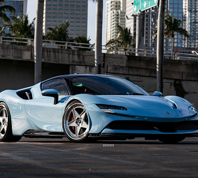 Фото дисков Strasse Wheels F5 Track на Ferrari SF90