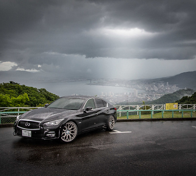 Фото дисков Vossen HF-2 на Infiniti Q50