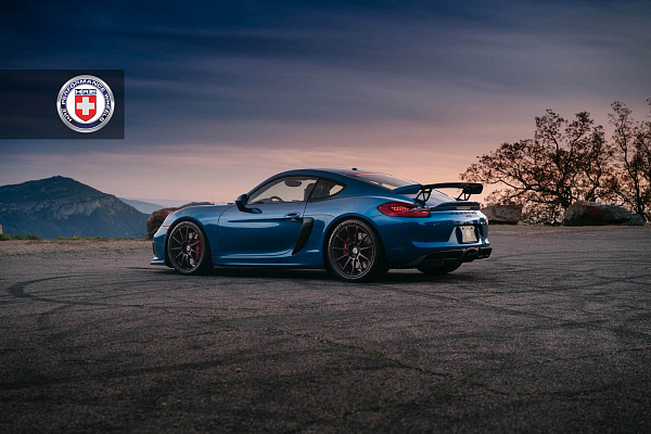 Фото дисков HRE RC103 Черный сатин на Porsche Cayman II