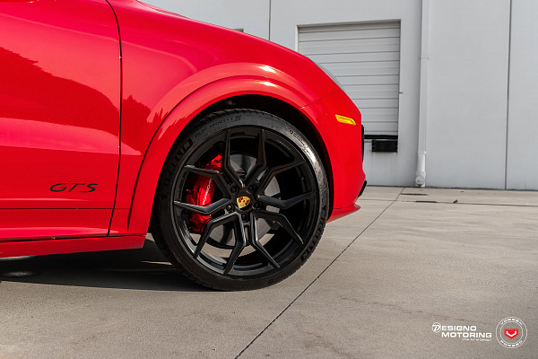 Фото дисков Vossen EVO-3 Черный сатин на Porsche Cayenne III