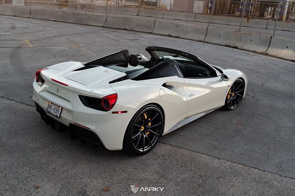 Фото дисков Anrky AN12 Черный глянец на Ferrari 488