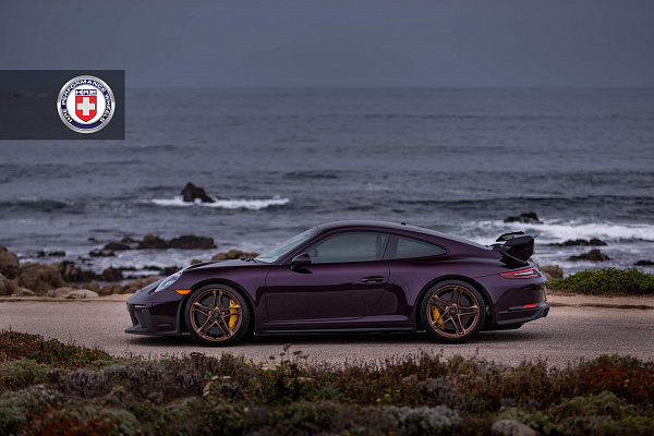 Фото дисков HRE P207 Сатиновая темная медь на Porsche 911 VII