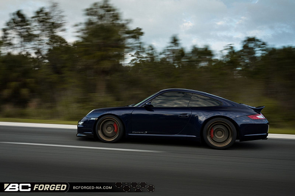 Фото дисков BC Forged HCA210 Сатиновая бронза на Porsche 911 VI