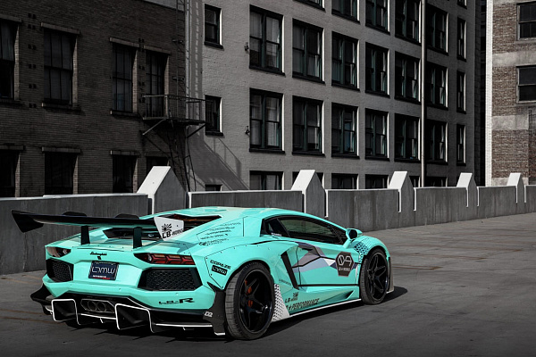 Фото дисков Savini SV79 Черный сатин на Lamborghini Aventador