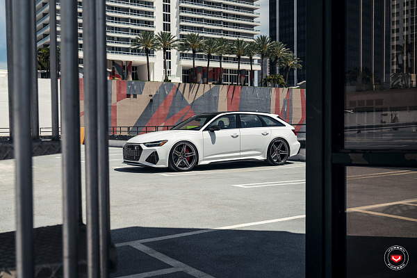 Фото дисков Vossen EVO-1R Глянцевый темный лак на Audi A/RS 6 (C8)