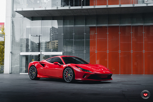 Фото дисков Vossen S17-01 Матовый графит на Ferrari F8