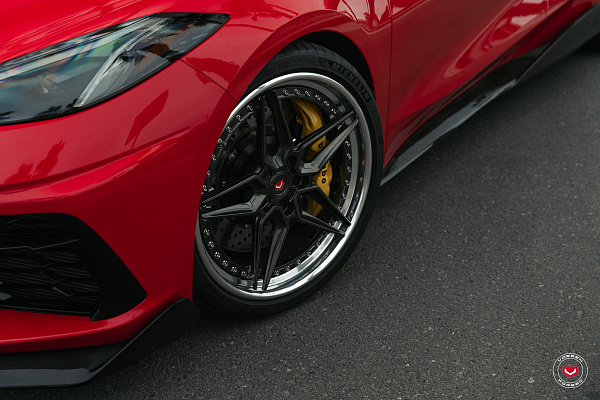 Фото дисков Vossen EVO-1 (3-Piece) Глянцевый графит на Chevrolet Corvette C8