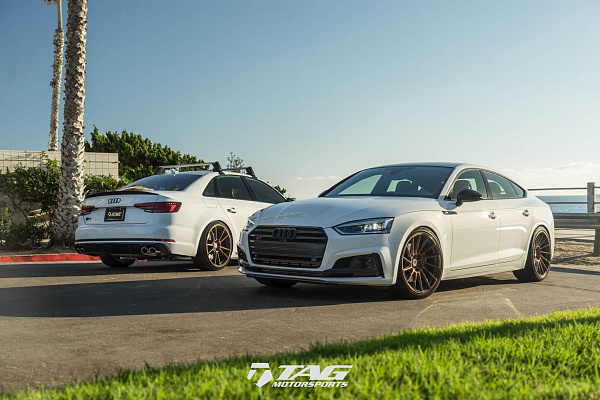 Фото дисков HRE FF04 Сатиновое темное золото на Audi A/S/RS 4 (B9)