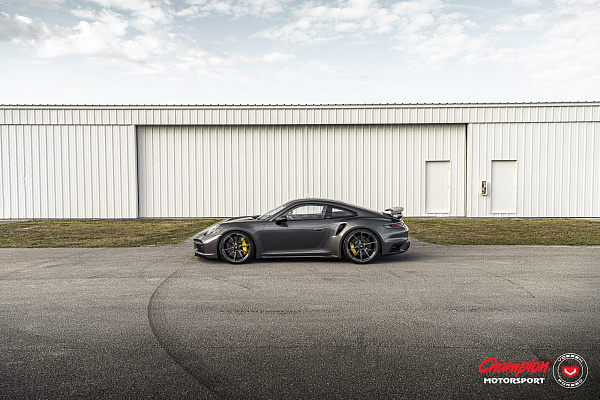 Фото дисков Vossen RS92 Глянцевый графит на Porsche 911 VIII
