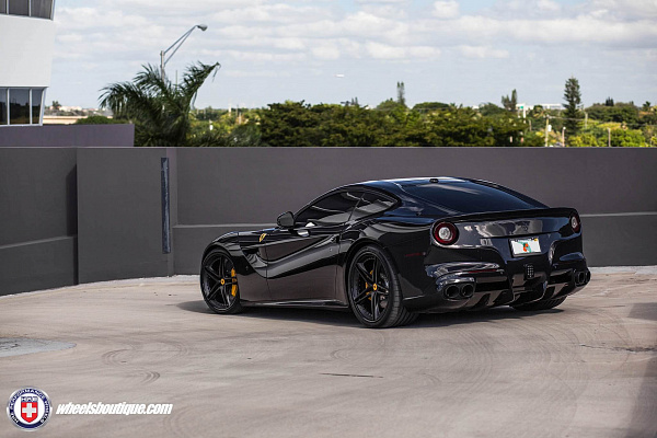 Фото дисков HRE S207 Черный сатин на Ferrari F12