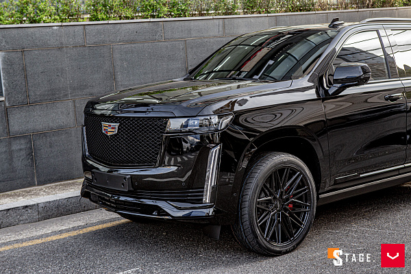 Фото дисков Vossen HF6-5 Черный глянец на Cadillac Escalade V