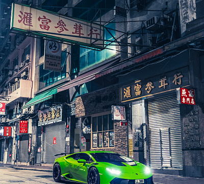 Фото дисков Brixton Forged PF7 Aerotech на Lamborghini Huracan