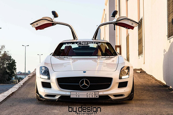 Фото дисков HRE P101 Черный сатин на Mercedes-Benz SLS AMG