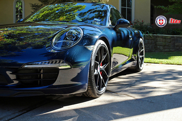 Фото дисков HRE P101 Черный сатин на Porsche 911 VII