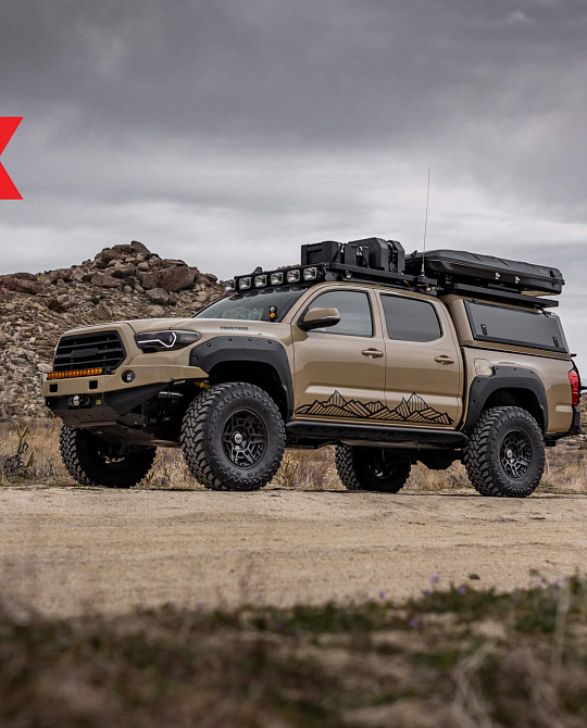Фото дисков FT1 Черный сатин на Toyota Tacoma III