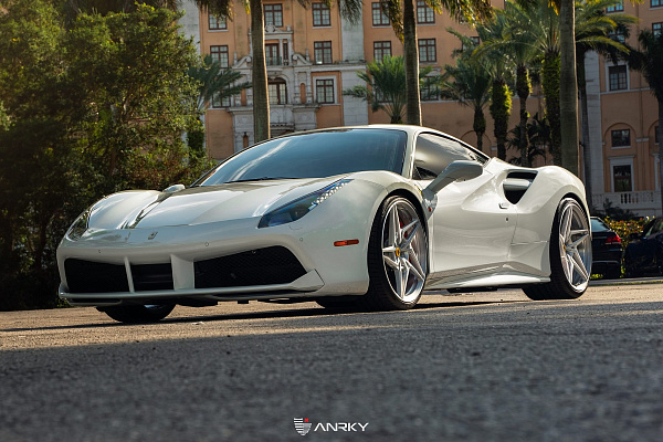 Фото дисков Anrky S1-X3 Глянцевый лак на Ferrari 488
