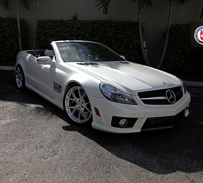 Фото дисков HRE P101 на Mercedes-Benz SL (R230)