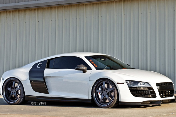 Фото дисков Strasse Wheels S5 Signature Черный сатин на Audi R8 (Typ 42)