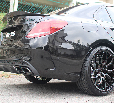 Фото дисков Vossen HF-2 на Mercedes-Benz C-Class (W205)