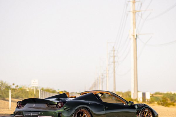 Фото дисков Brixton Forged R11-RS Глянцевая бронза на Ferrari 458