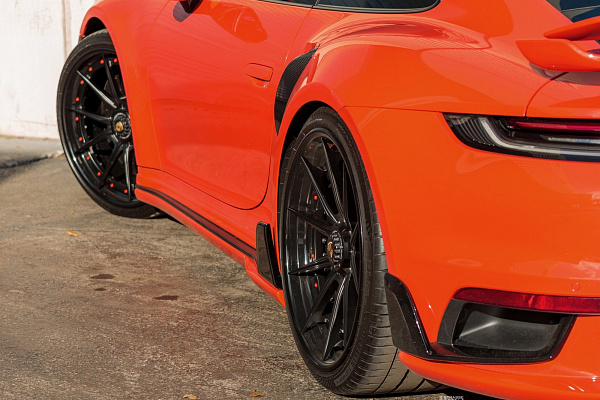 Фото дисков Strasse Wheels SV10 Deep Concave Duoblock Черный сатин на Porsche 911 VIII