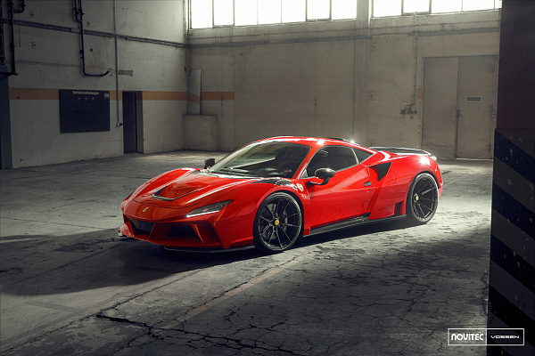 Фото дисков NOVITEC NF10 Черный глянец на Ferrari F8