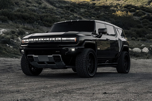 Фото дисков Brixton Forged BX01-M Черный матовый на GMC Hummer EV