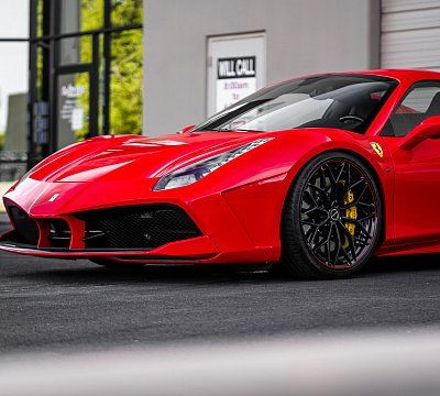 Фото дисков Brixton Forged CM6-R на Ferrari 488