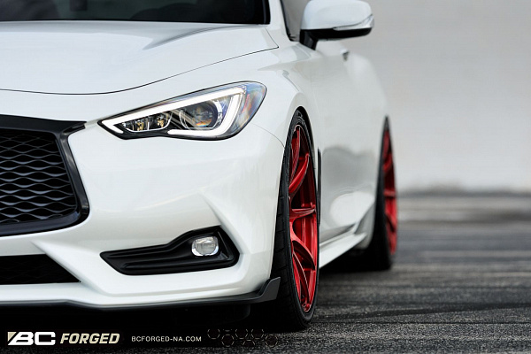 Фото дисков BC Forged RZ39 Красный глянец на Infiniti Q60 II