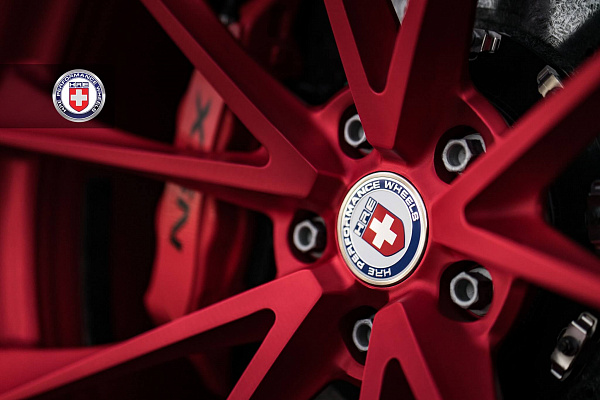 Фото дисков HRE P204 Красный сатин на Acura NSX II