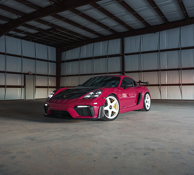 Фото дисков Brixton Forged TR04 на Porsche Cayman III